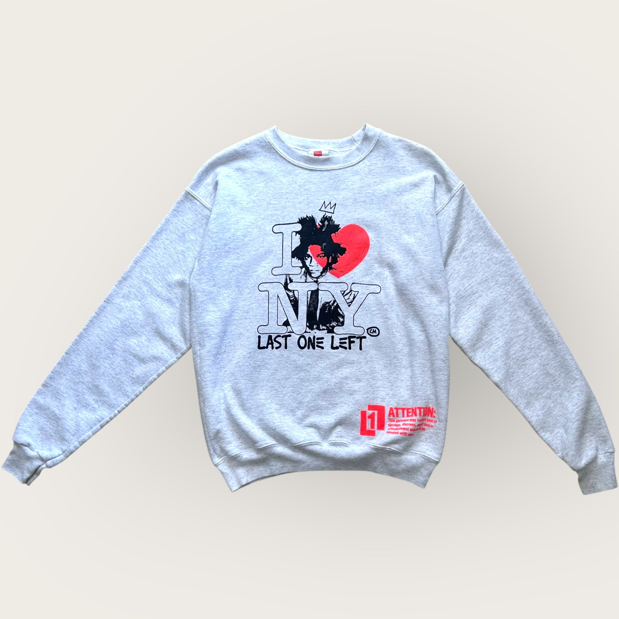 I ❤️ NY crew neck - heather gray (S)