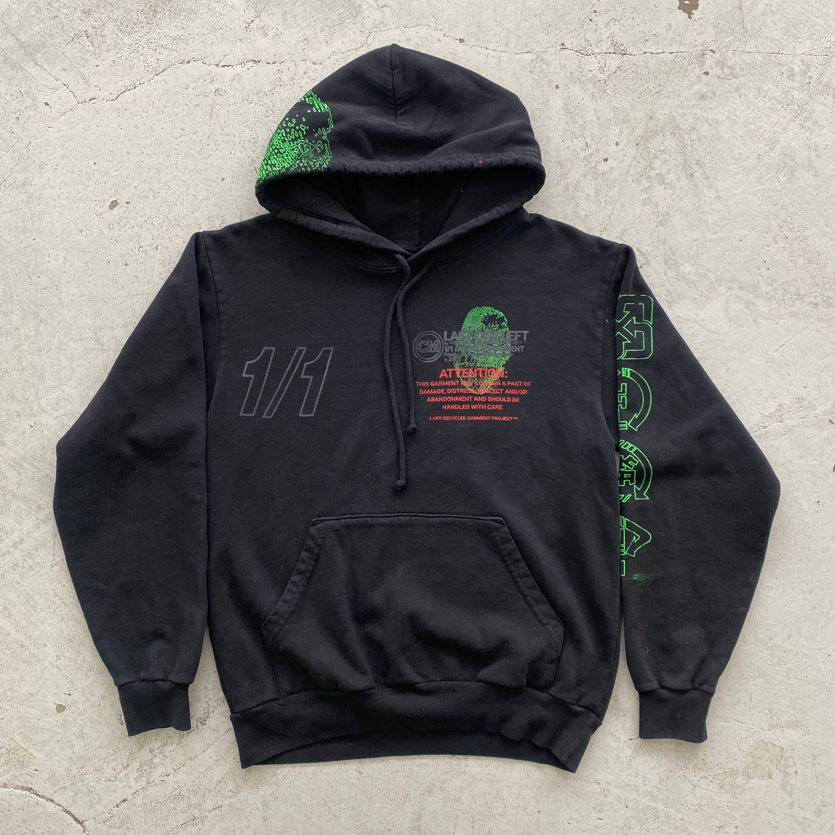 Black on Black hoodie (S/M)