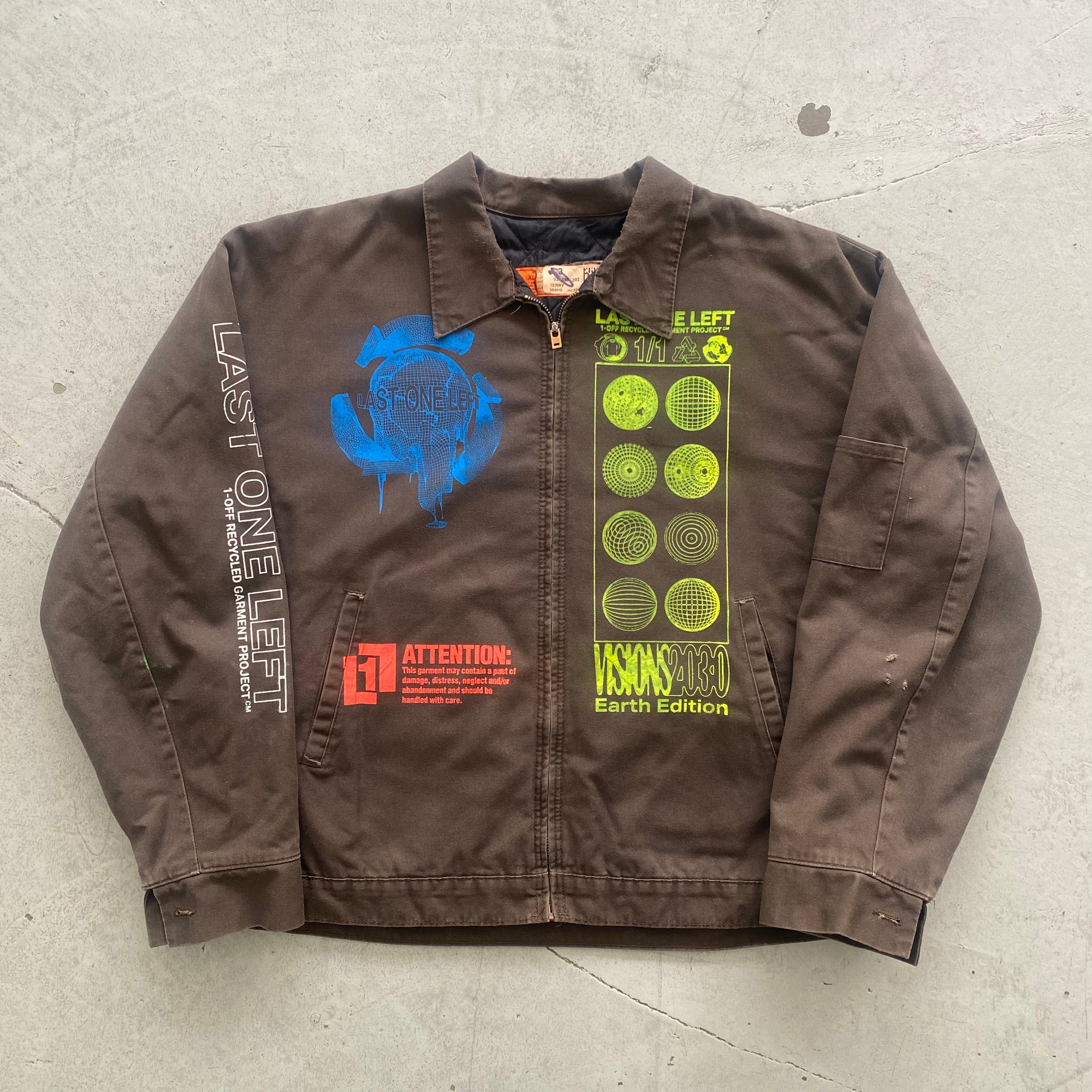 Visions work jacket- Brown (XL)