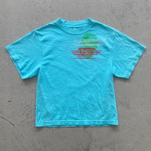 Bright Teal trash tee (XS)