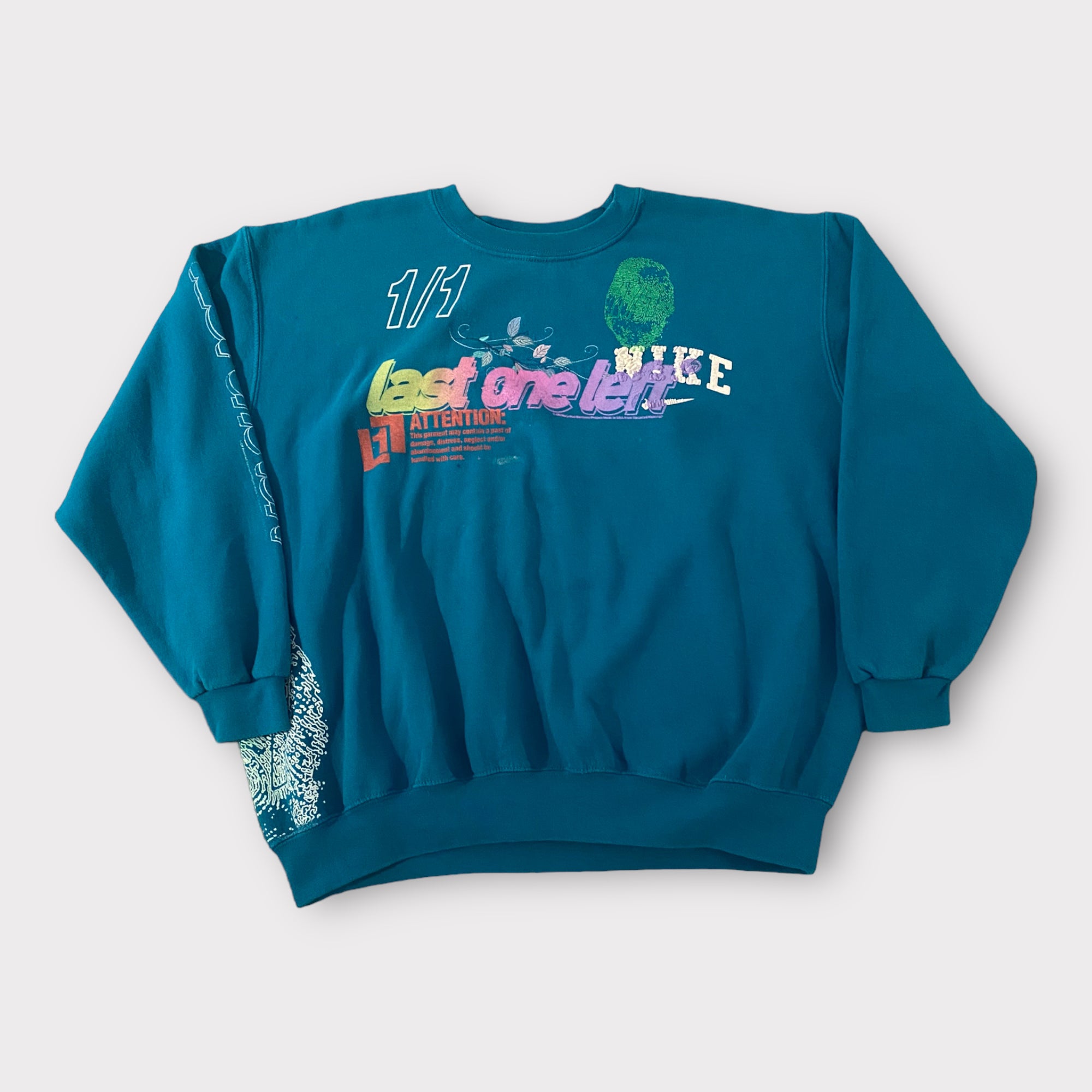 Turquoise crewneck - XL or 2XL