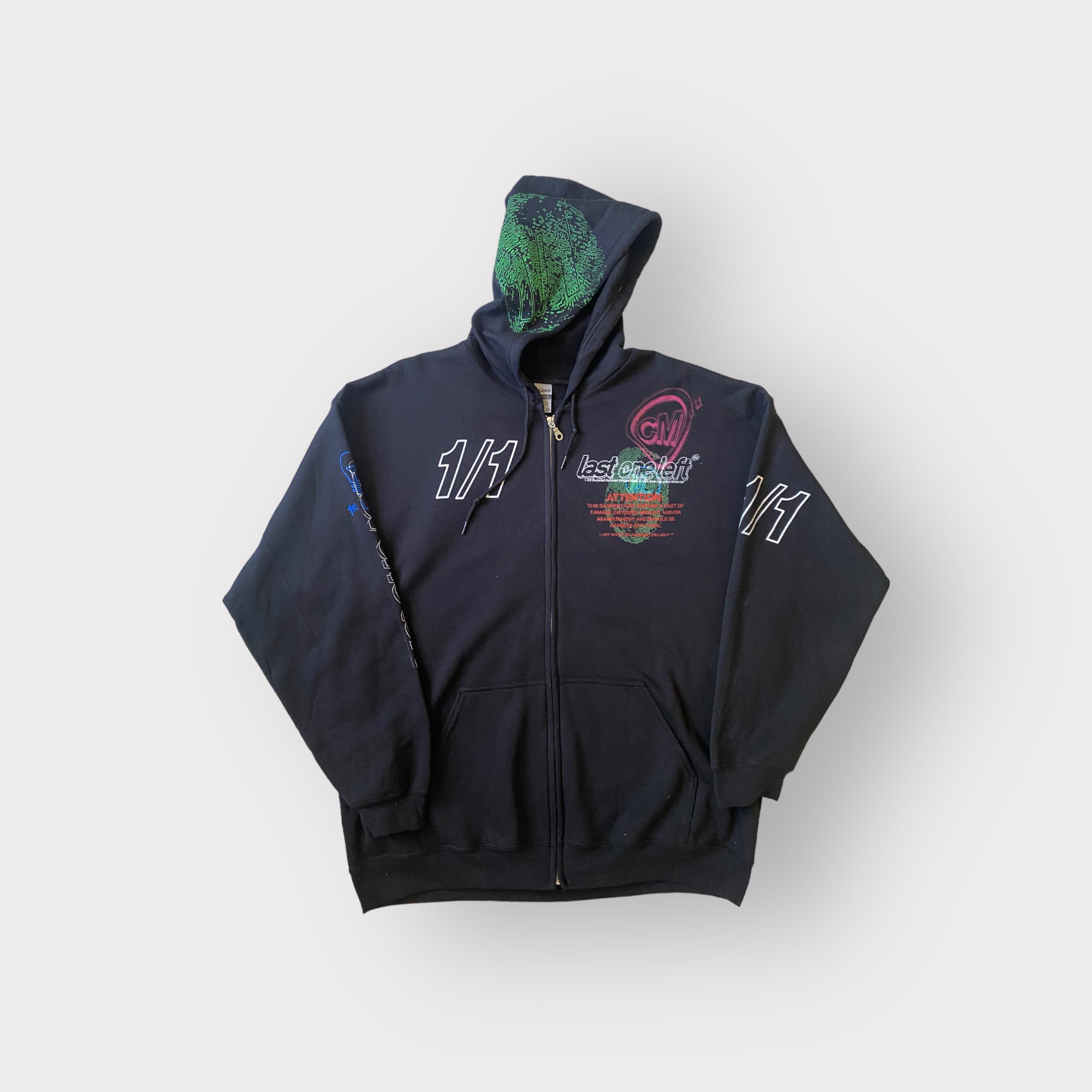 Mood lighting zip hoodie (XL)