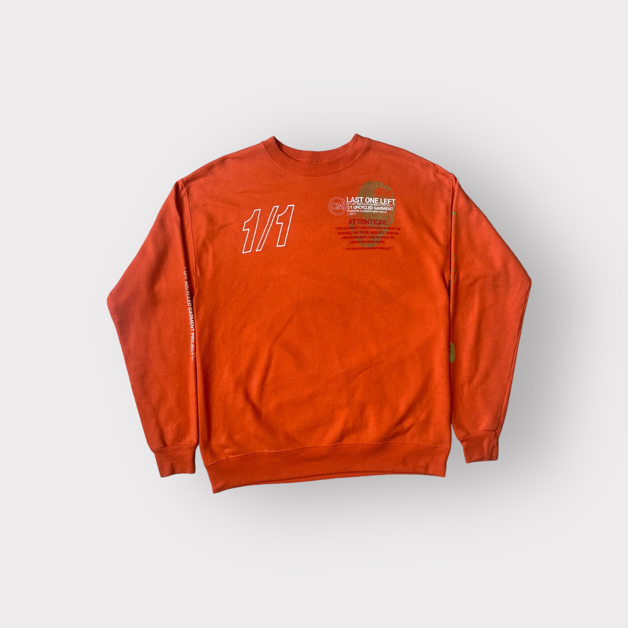 Orange crewneck (L)