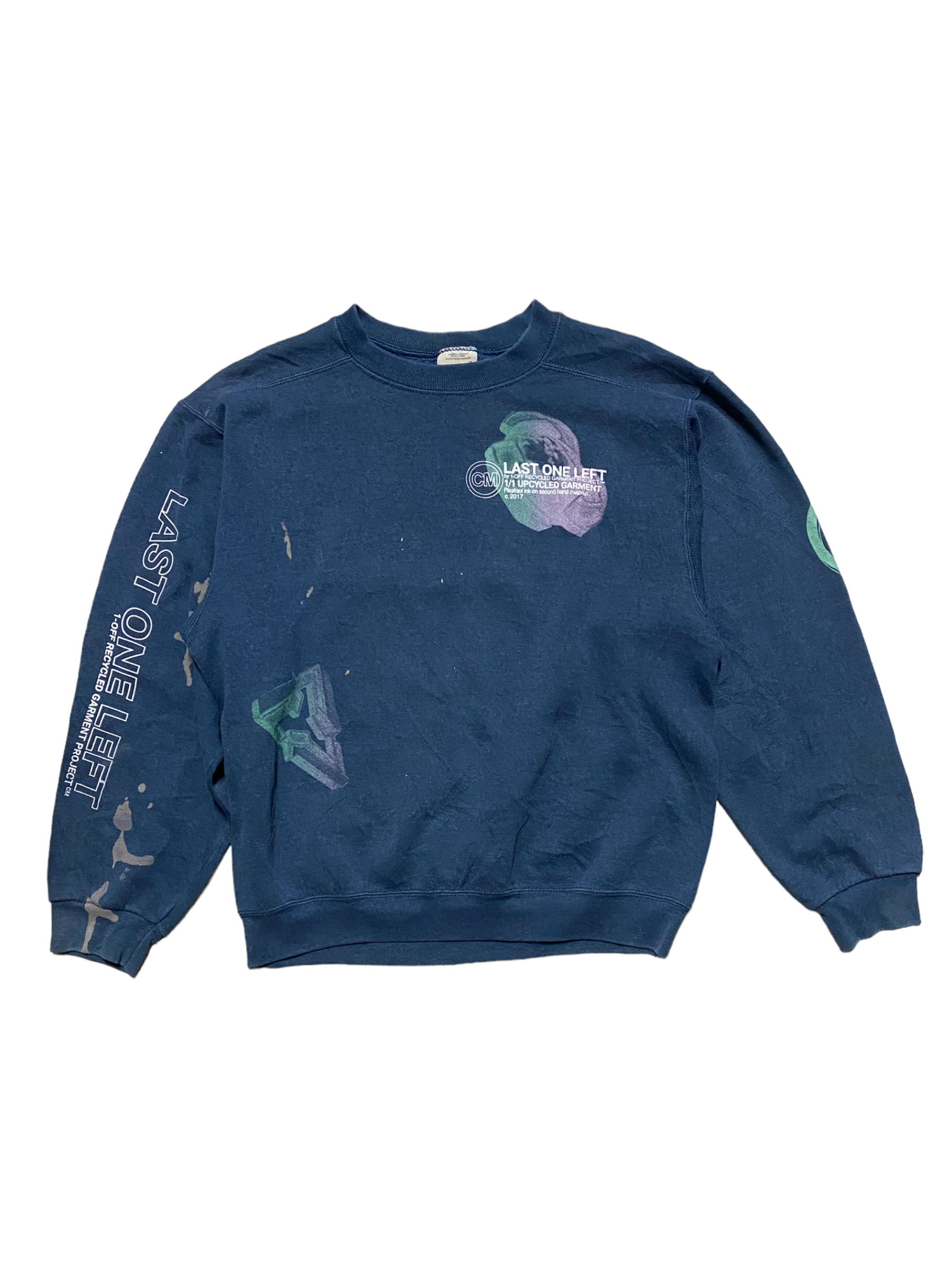 Heather Navy crewneck (M)